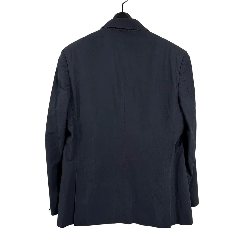 Banana‎ Republic Blazer Mens 42R Navy Blue Cotton Two Button Sport Coat